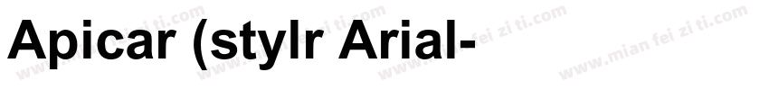 Apicar (stylr Arial字体转换